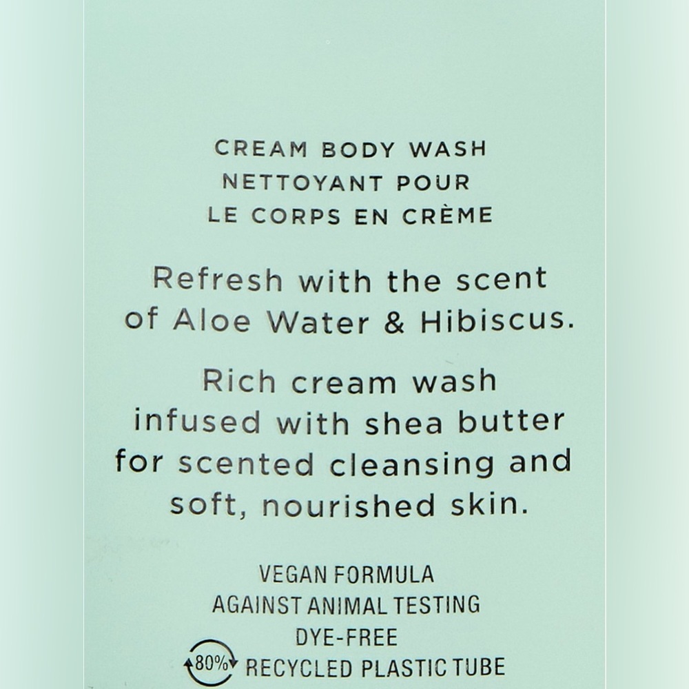 VS Aloe Water & Hibiscus Cream Body Wash & Body Lotion Full Size - Picture 5 of 10